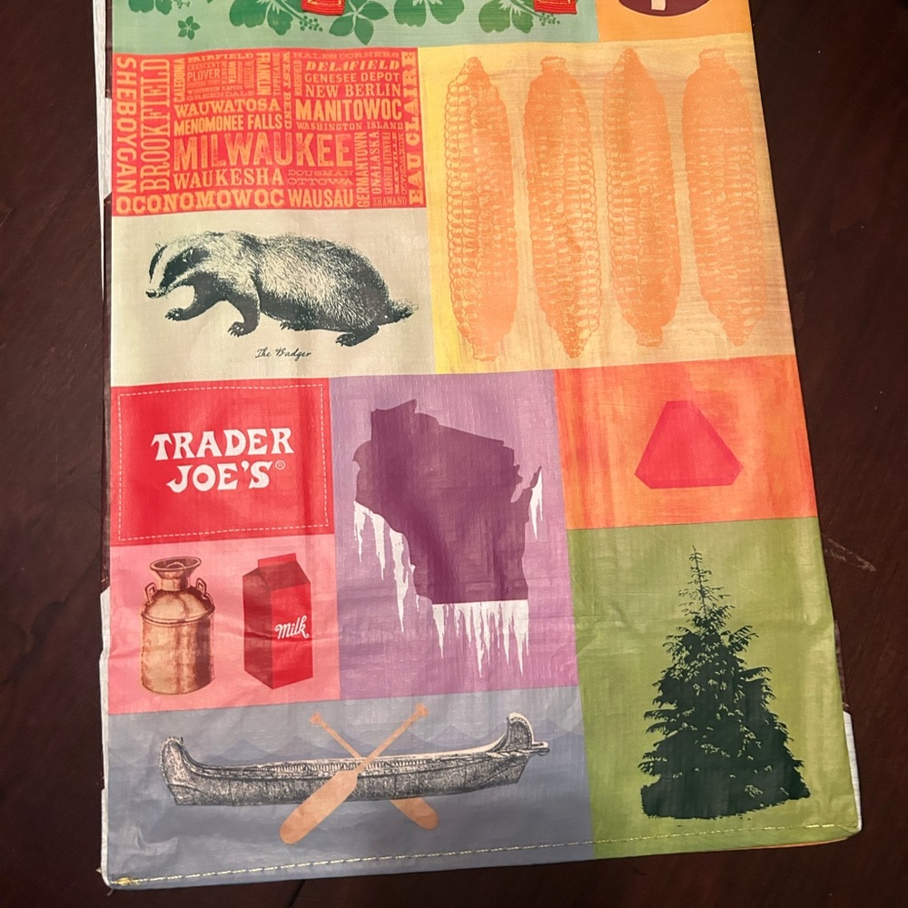 Trader Joe’s “Wisconsin” reusable bag. New with tag. From mystery bag 2025